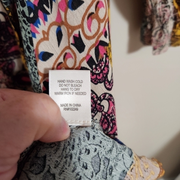 NWT Anthropologie Skies are Blue Alora printed wrap mini Dress - Picture 6 of 11